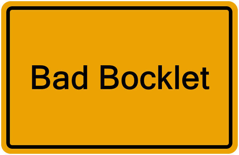 Handelsregister Bad Bocklet
